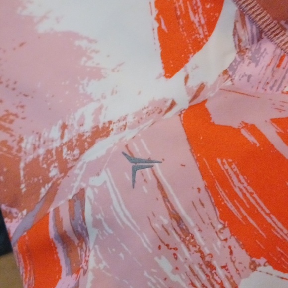 OLD NAVY • Active Powersoft Neon Pink & White Marble Highrise Leggings Size XL - Picture 5 of 7